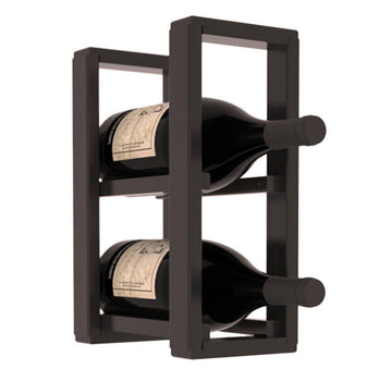 Living Series - 1 Column Magnum Countertop Rack in Redwood Black stained with WineSafe™ Satin Sealant