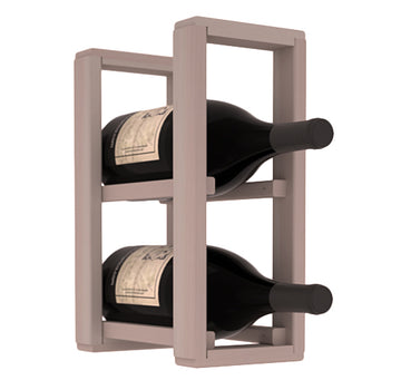Living Series - 1 Column Magnum Countertop Rack in Redwood Greywash stained without WineSafe™ Satin Sealant