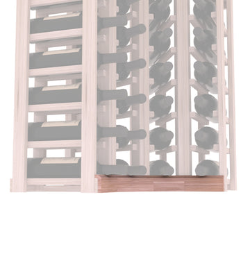 InstaCellar - Base Corner Molding in Grand Mahogany Unstained without WineSafe™ Satin Sealant