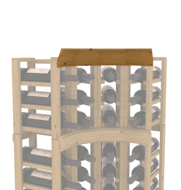 InstaCellar - Crown Corner Molding in Knotty Alder Oak stained without WineSafe™ Satin Sealant