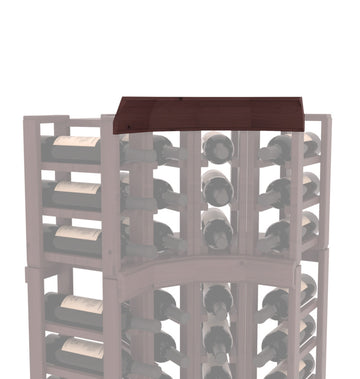 InstaCellar - Crown Corner Molding in Knotty Alder Walnut stained with WineSafe™ Satin Sealant