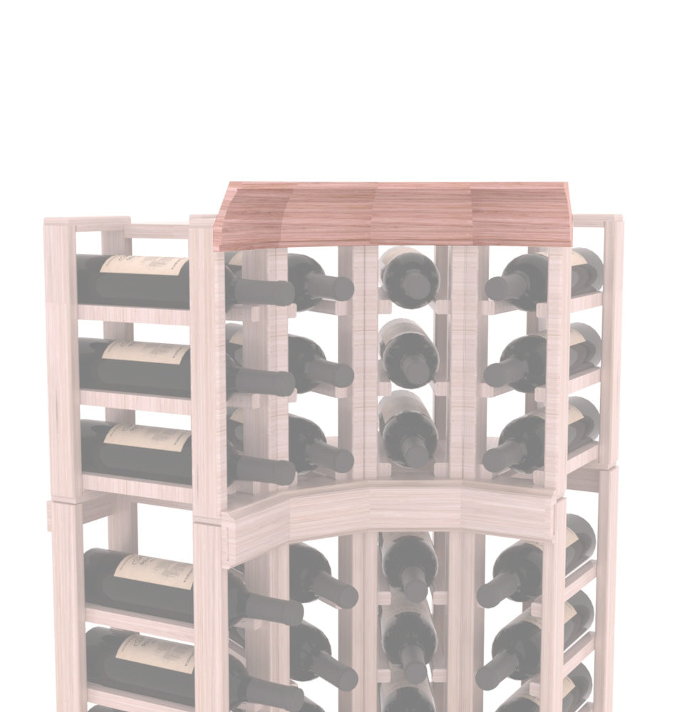 InstaCellar - Crown Corner Molding in Grand Mahogany Unstained with WineSafe™ Satin Sealant