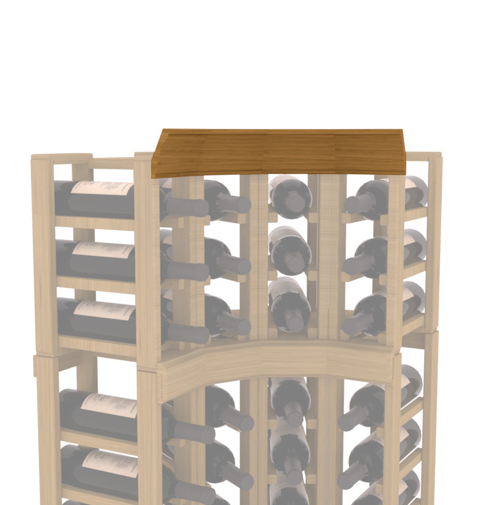 InstaCellar - Crown Corner Molding in Grand Mahogany Oak stained without WineSafe™ Satin Sealant