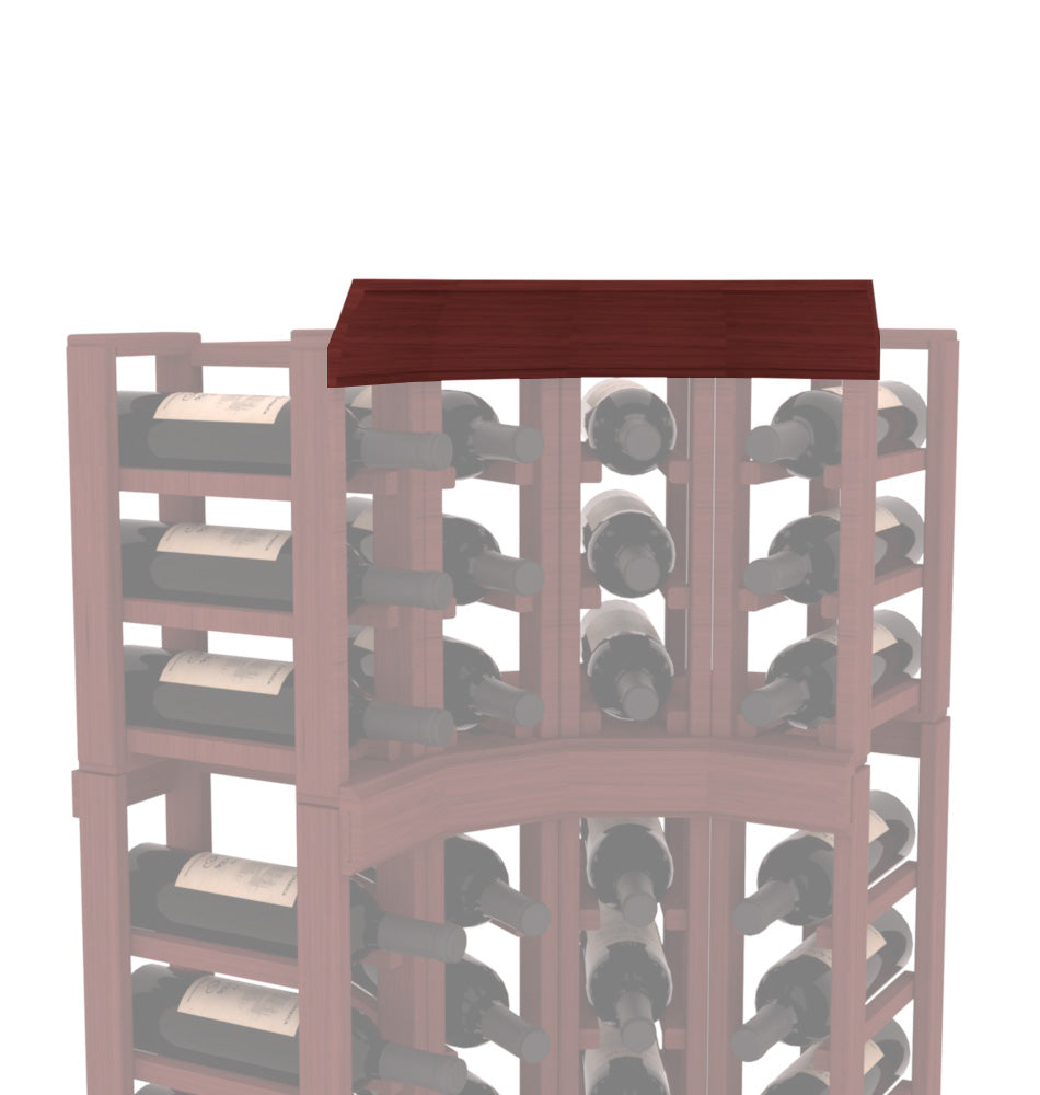 InstaCellar - Crown Corner Molding in Grand Mahogany Cherry stained without WineSafe™ Satin Sealant