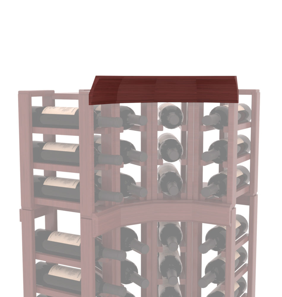 InstaCellar - Crown Corner Molding in Grand Mahogany Cherry stained with WineSafe™ Satin Sealant