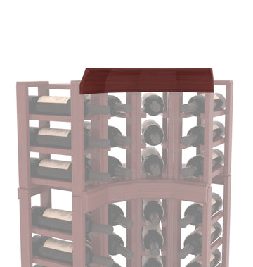 InstaCellar - Crown Corner Molding in Grand Mahogany Cherry stained with WineSafe™ Satin Sealant