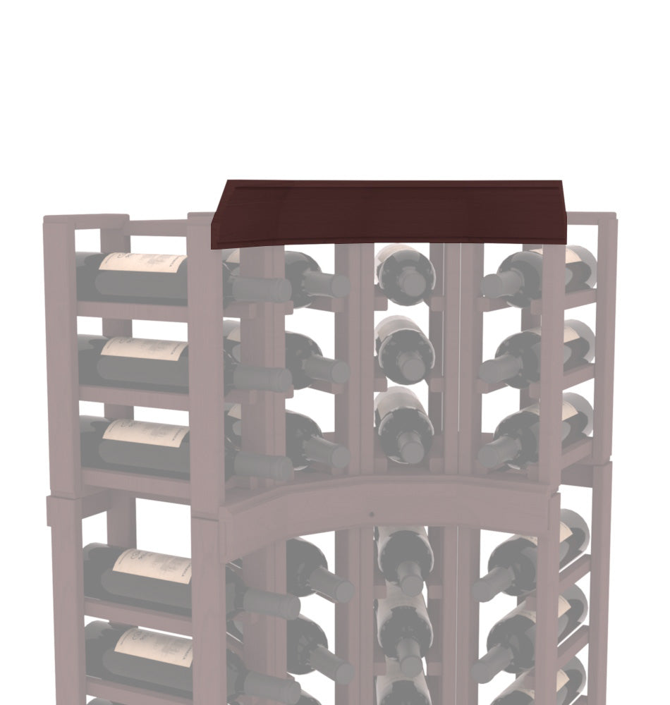 InstaCellar - Crown Corner Molding in Grand Mahogany Walnut stained without WineSafe™ Satin Sealant