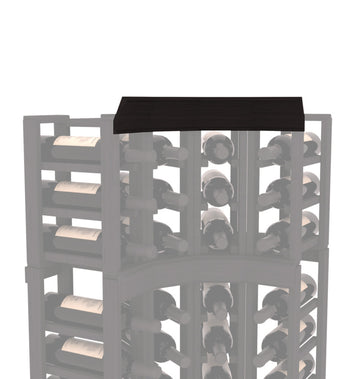 InstaCellar - Crown Corner Molding in Grand Mahogany Black stained without WineSafe™ Satin Sealant