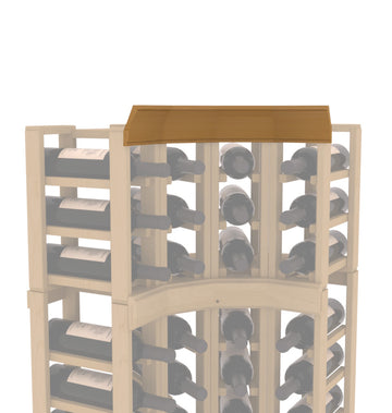 InstaCellar - Crown Corner Molding in Ponderosa Pine Oak stained without WineSafe™ Satin Sealant