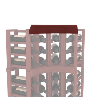 InstaCellar - Crown Corner Molding in Ponderosa Pine Cherry stained without WineSafe™ Satin Sealant