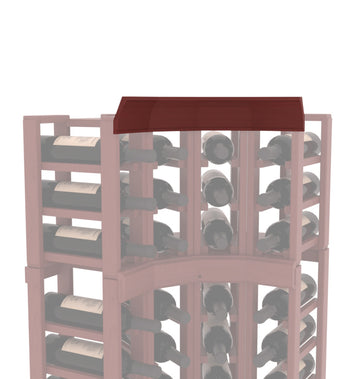 InstaCellar - Crown Corner Molding in Ponderosa Pine Cherry stained with WineSafe™ Satin Sealant