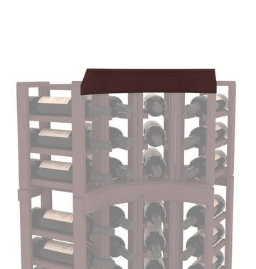 InstaCellar - Crown Corner Molding in Ponderosa Pine Walnut stained without WineSafe™ Satin Sealant