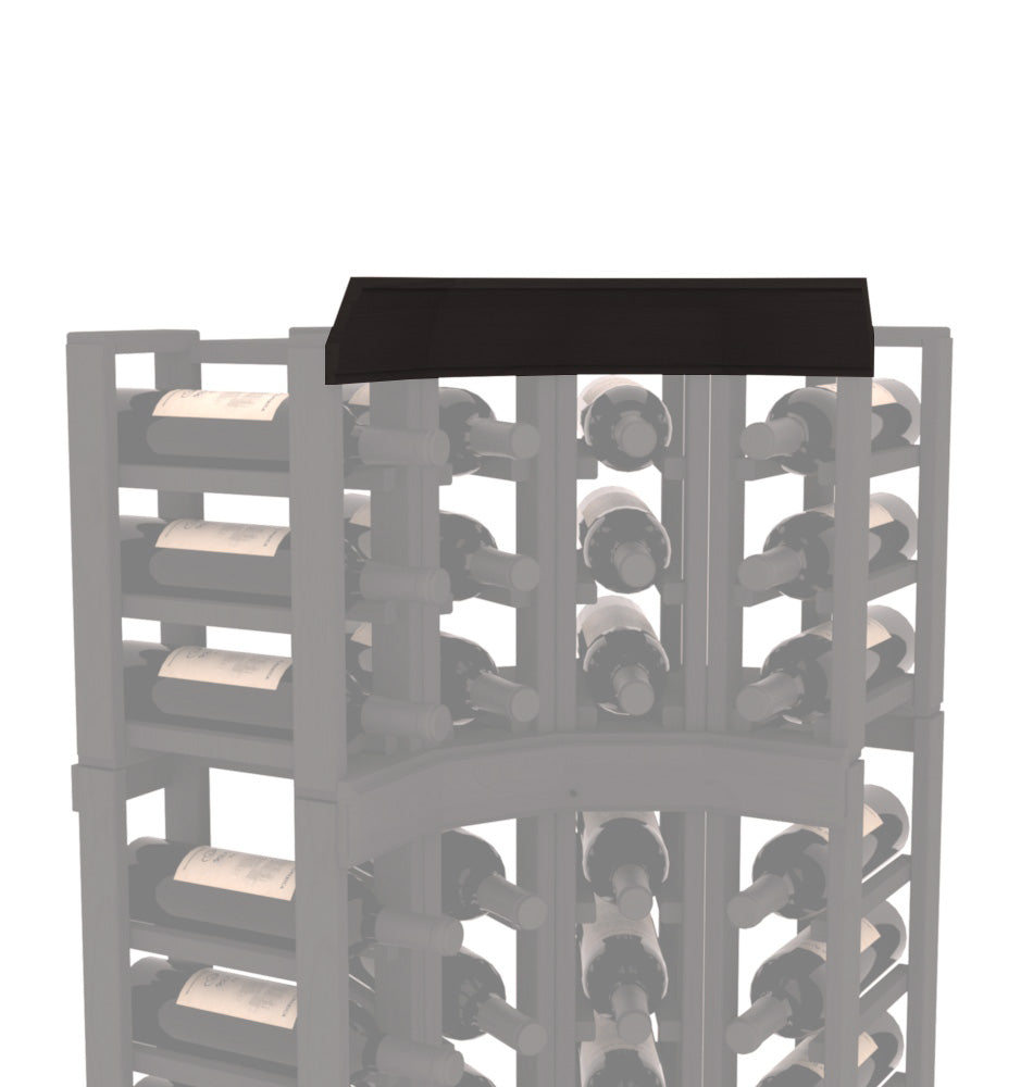 InstaCellar - Crown Corner Molding in Ponderosa Pine Black stained without WineSafe™ Satin Sealant