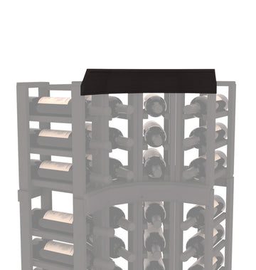 InstaCellar - Crown Corner Molding in Ponderosa Pine Black stained without WineSafe™ Satin Sealant