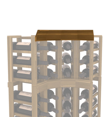 InstaCellar - Crown Corner Molding in Premium Redwood Oak stained without WineSafe™ Satin Sealant