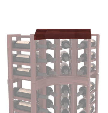 InstaCellar - Crown Corner Molding in Premium Redwood Cherry stained with WineSafe™ Satin Sealant