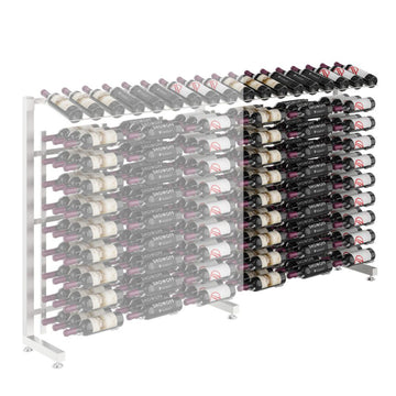 Half Aisle Extension (90 Bottle) in Brushed Nickel