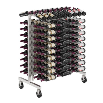 Commercial Aisle Rack (180 Bottle) in 180 Bottles (Base Kit Only) Brushed Nickel