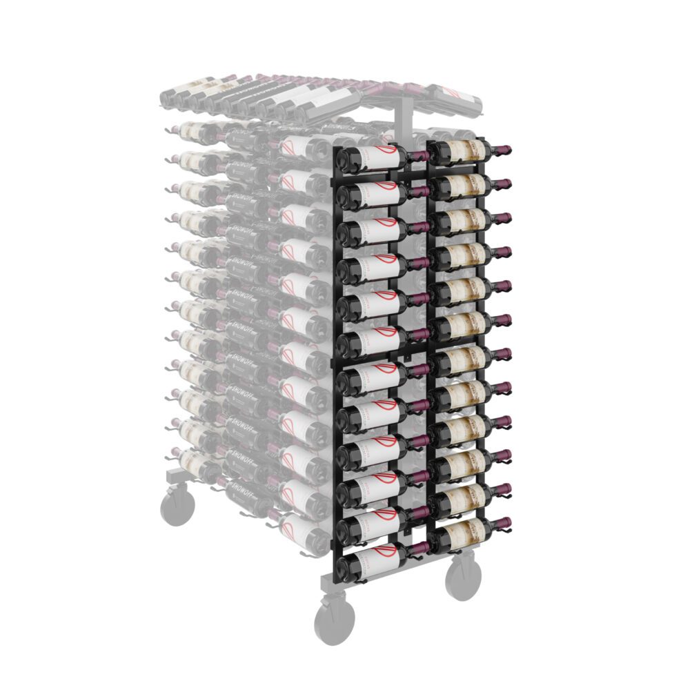 Commercial – Endcap Wine Rack in 24 Bottles (IDR4) Matte Black