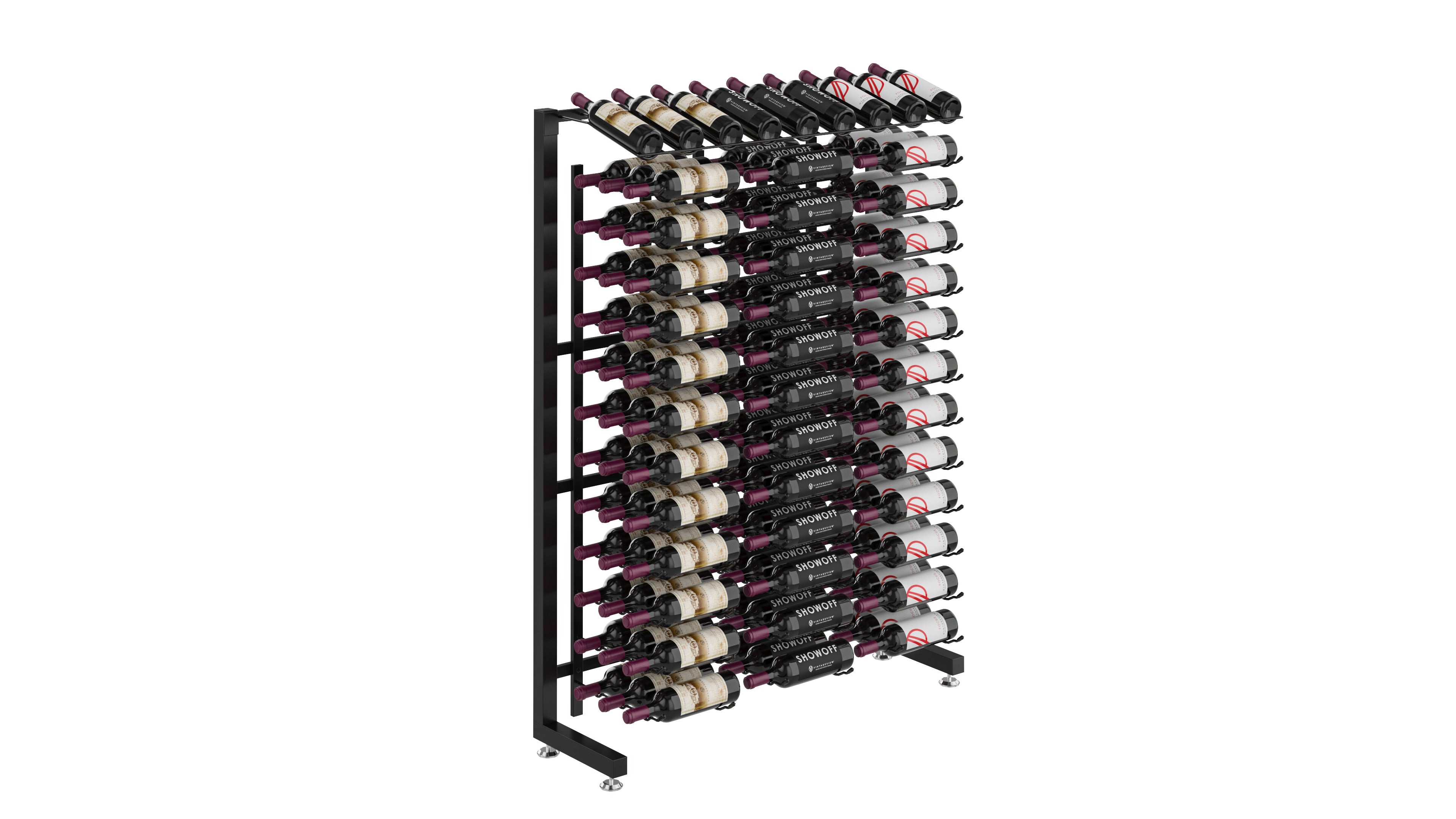 Commercial Half Aisle (117 Bottle) in 117 Bottles (Base Kit Only) Matte Black