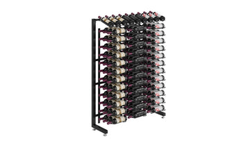 Commercial Half Aisle (117 Bottle) in 117 Bottles (Base Kit Only) Matte Black