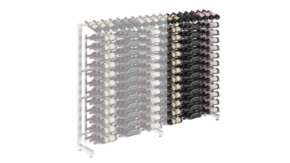 Half Aisle Extension (117 Bottle) in Brushed Nickel