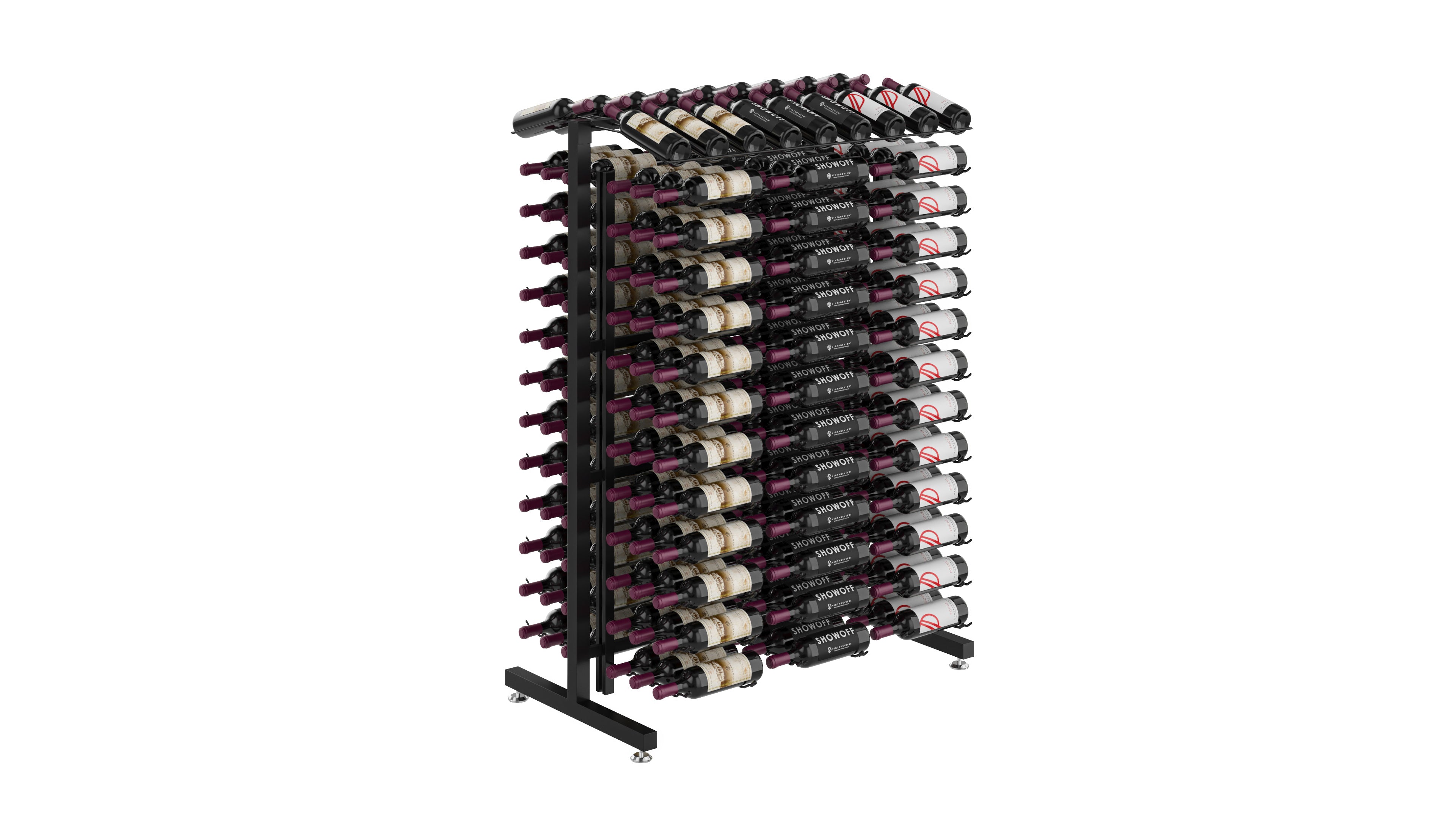 Commercial 234 Bottle Aisle Wine Rack | Great for Retail Wine Displays ...
