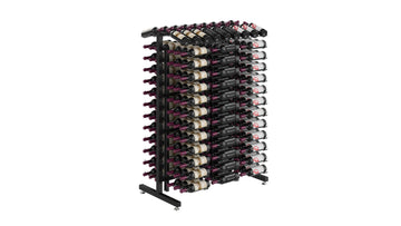 Commercial Aisle Rack (234 Bottle) in 234 Bottles (Base Kit Only) Matte Black