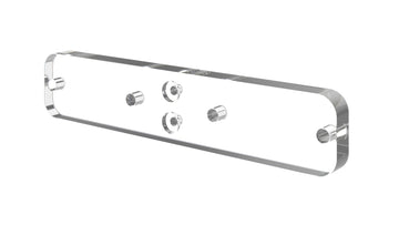 Evolution Low Profile Mounting Plate 2 Deep in Acrylic