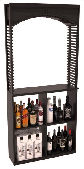 InstaCellar - Liquor 35" Cellar Arch / Case Bin / Solid Top Combo