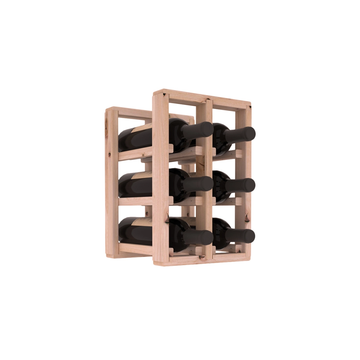 Living Series - 2 Column Countertop Rack in Alder Unstained without WineSafe™ Satin Sealant