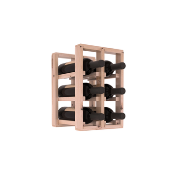 Living Series - 2 Column Countertop Rack in Alder Unstained with WineSafe™ Satin Sealant