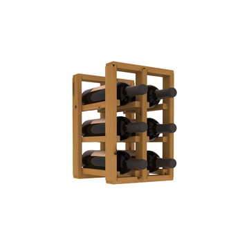 Living Series - 2 Column Countertop Rack in Alder Oak stained without WineSafe™ Satin Sealant