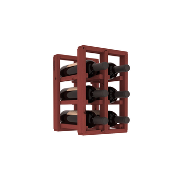 Living Series - 2 Column Countertop Rack in Alder Cherry stained without WineSafe™ Satin Sealant