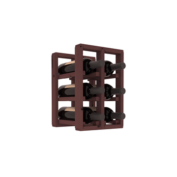 Living Series - 2 Column Countertop Rack in Alder Walnut stained without WineSafe™ Satin Sealant