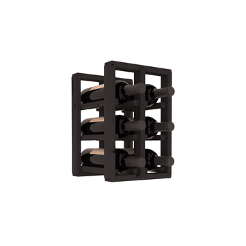 Living Series - 2 Column Countertop Rack in Alder Black stained without WineSafe™ Satin Sealant