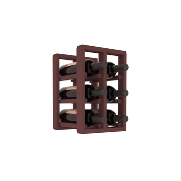 Living Series - 2 Column Countertop Rack in Pine Walnut stained without WineSafe™ Satin Sealant