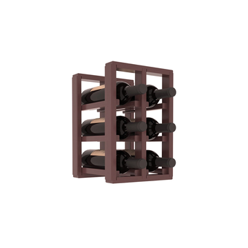 Living Series - 2 Column Countertop Rack in Pine Walnut stained with WineSafe™ Satin Sealant