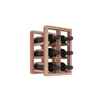 Living Series - 2 Column Countertop Rack in Redwood Unstained without WineSafe™ Satin Sealant