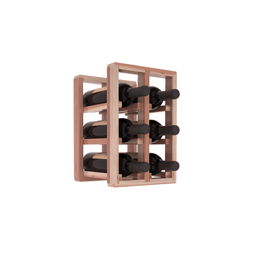 Living Series - 2 Column Countertop Rack in Redwood Unstained with WineSafe™ Satin Sealant