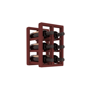 Living Series - 2 Column Countertop Rack in Redwood Cherry stained without WineSafe™ Satin Sealant