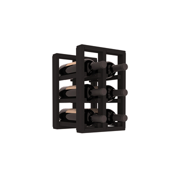 Living Series - 2 Column Countertop Rack in Redwood Black stained without WineSafe™ Satin Sealant