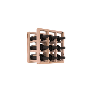 Living Series - 3 Column Countertop Rack in Alder Unstained without WineSafe™ Satin Sealant