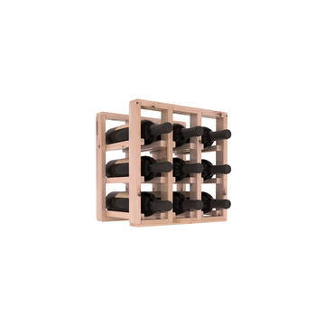 Living Series - 3 Column Countertop Rack in Alder Unstained with WineSafe™ Satin Sealant