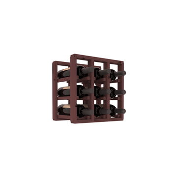Living Series - 3 Column Countertop Rack in Alder Walnut stained without WineSafe™ Satin Sealant