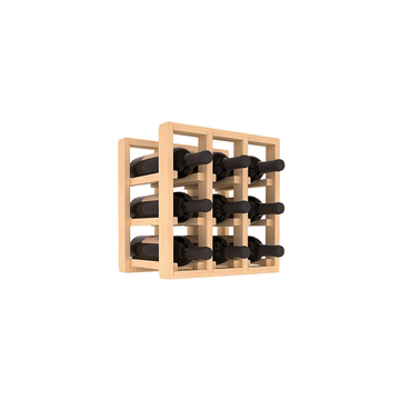 Living Series - 3 Column Countertop Rack in Pine Unstained without WineSafe™ Satin Sealant