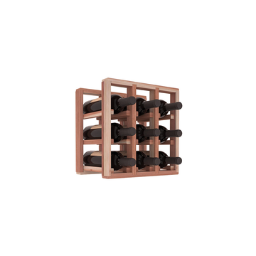 Living Series - 3 Column Countertop Rack in Redwood Unstained without WineSafe™ Satin Sealant