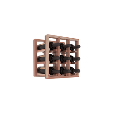 Living Series - 3 Column Countertop Rack in Redwood Unstained with WineSafe™ Satin Sealant