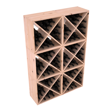 Living Series - 144 Bottle Wine Cube in Alder Unstained with WineSafe™ Satin Sealant