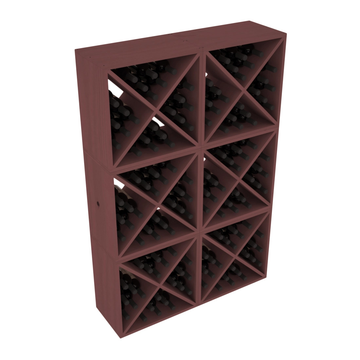Living Series - 144 Bottle Wine Cube in Pine Walnut stained without WineSafe™ Satin Sealant